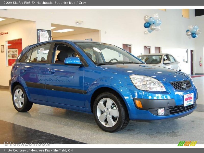 Sapphire Blue / Gray 2009 Kia Rio Rio5 SX Hatchback