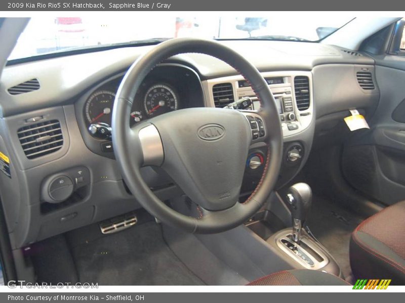 Sapphire Blue / Gray 2009 Kia Rio Rio5 SX Hatchback