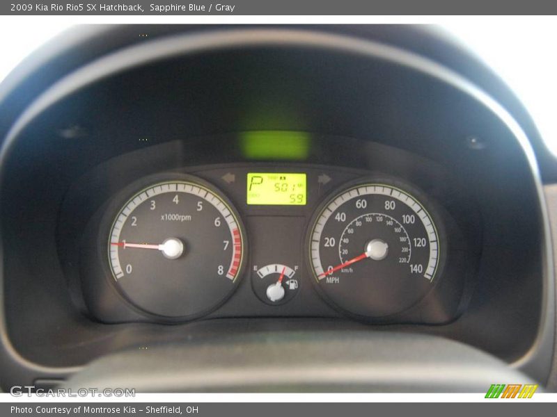 Sapphire Blue / Gray 2009 Kia Rio Rio5 SX Hatchback
