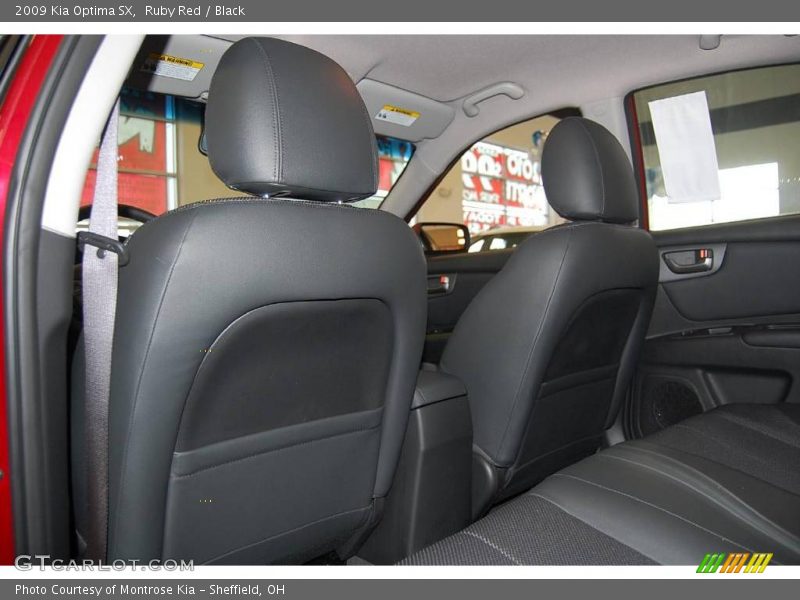 Ruby Red / Black 2009 Kia Optima SX