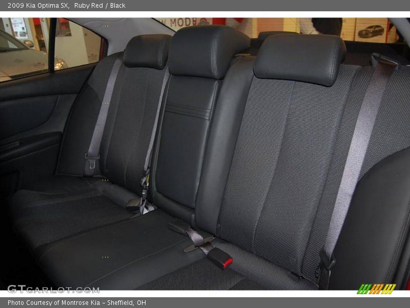 Ruby Red / Black 2009 Kia Optima SX