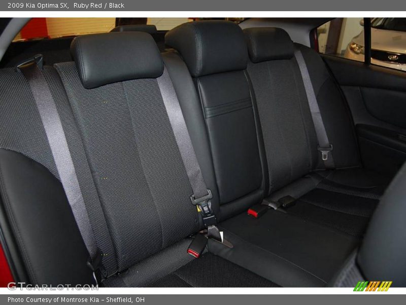 Ruby Red / Black 2009 Kia Optima SX