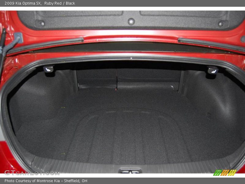 Ruby Red / Black 2009 Kia Optima SX