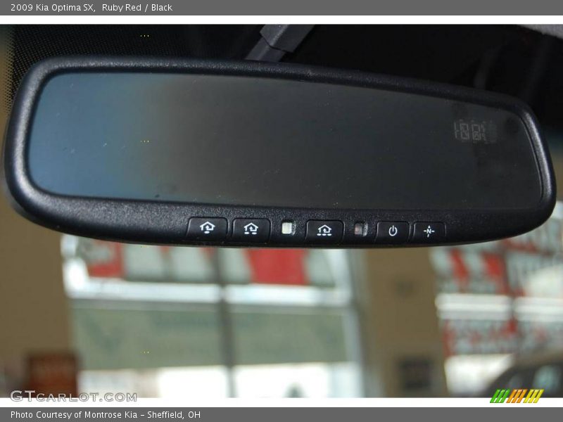 Ruby Red / Black 2009 Kia Optima SX