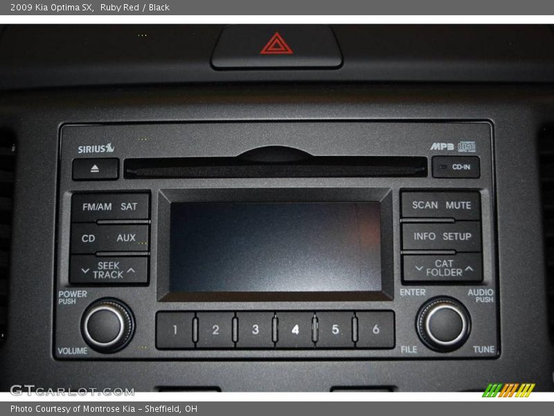 Ruby Red / Black 2009 Kia Optima SX