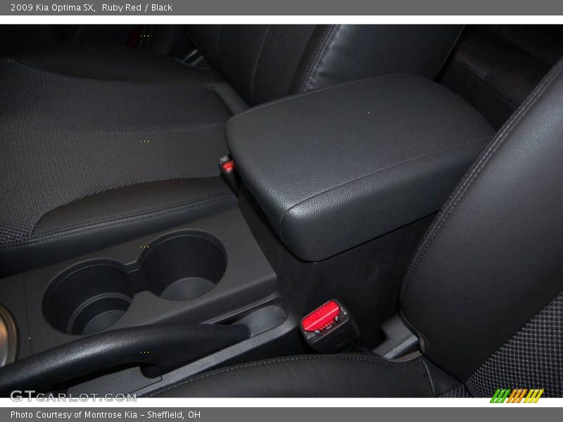 Ruby Red / Black 2009 Kia Optima SX