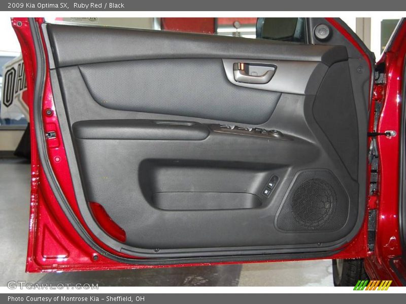 Ruby Red / Black 2009 Kia Optima SX