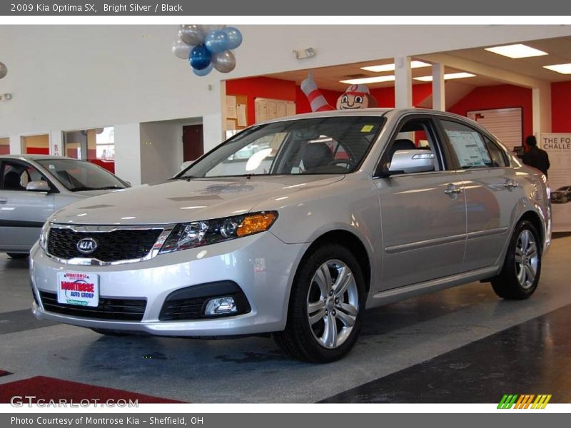 Bright Silver / Black 2009 Kia Optima SX