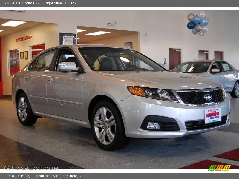 Bright Silver / Black 2009 Kia Optima SX