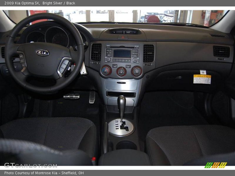 Bright Silver / Black 2009 Kia Optima SX