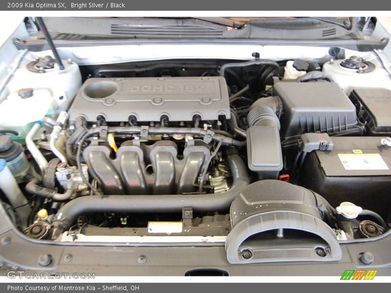Bright Silver / Black 2009 Kia Optima SX