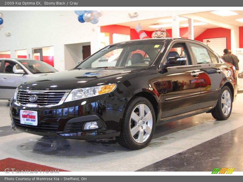 Ebony Black / Gray 2009 Kia Optima EX