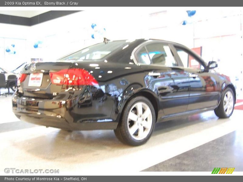 Ebony Black / Gray 2009 Kia Optima EX