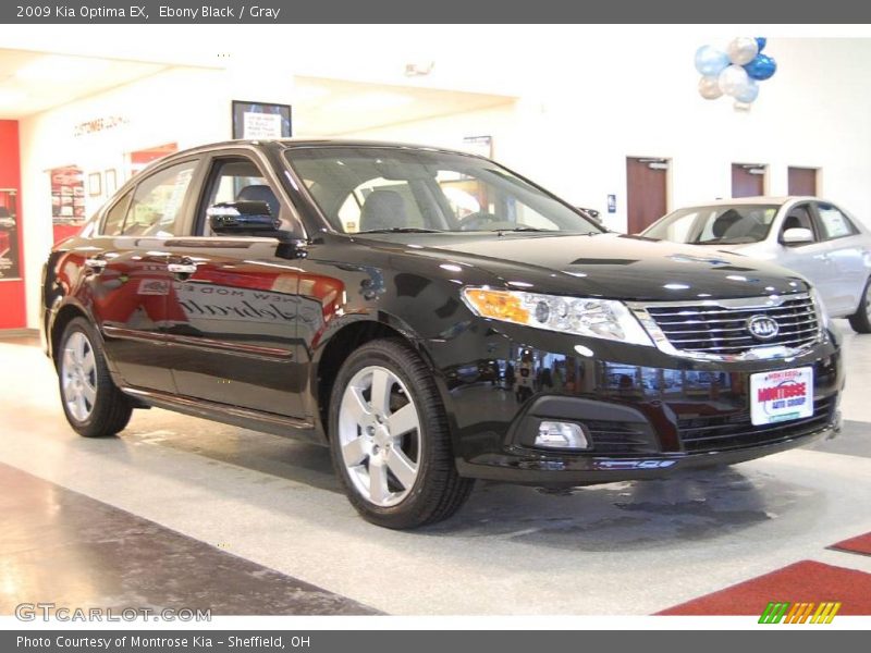 Ebony Black / Gray 2009 Kia Optima EX