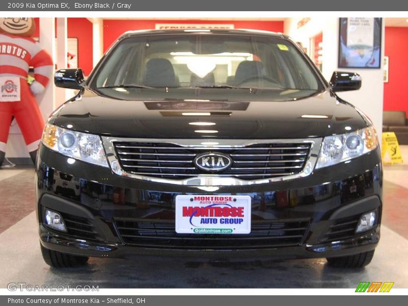 Ebony Black / Gray 2009 Kia Optima EX