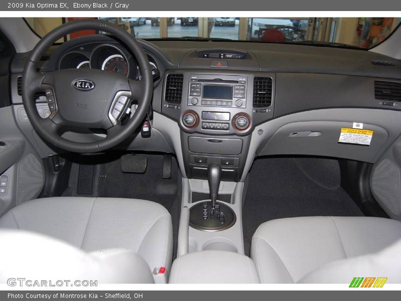 Ebony Black / Gray 2009 Kia Optima EX