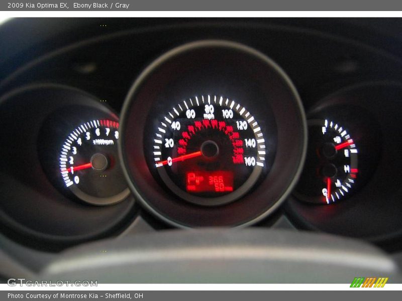 Ebony Black / Gray 2009 Kia Optima EX