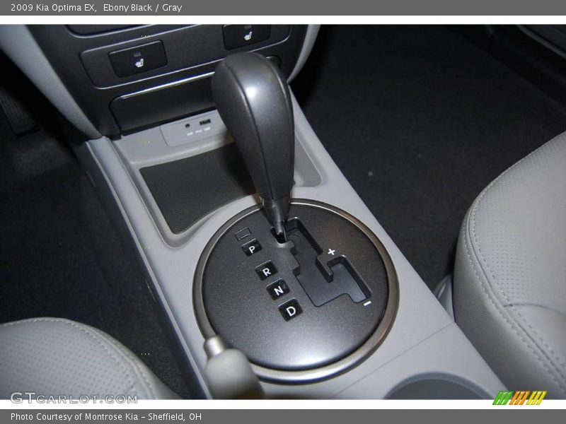 Ebony Black / Gray 2009 Kia Optima EX