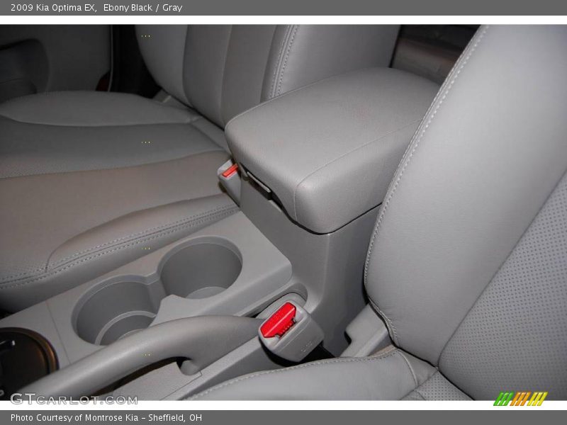 Ebony Black / Gray 2009 Kia Optima EX