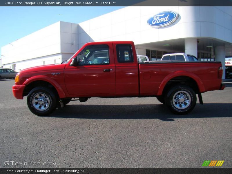 Bright Red / Medium Dark Flint 2004 Ford Ranger XLT SuperCab