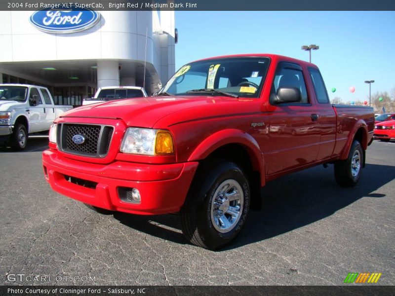 Bright Red / Medium Dark Flint 2004 Ford Ranger XLT SuperCab