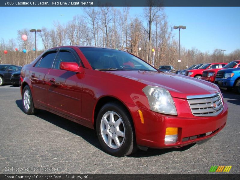 Red Line / Light Neutral 2005 Cadillac CTS Sedan