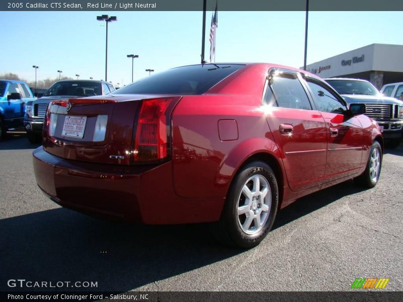 Red Line / Light Neutral 2005 Cadillac CTS Sedan