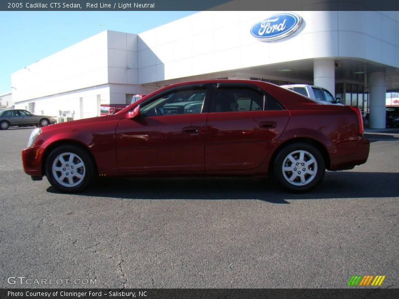 Red Line / Light Neutral 2005 Cadillac CTS Sedan