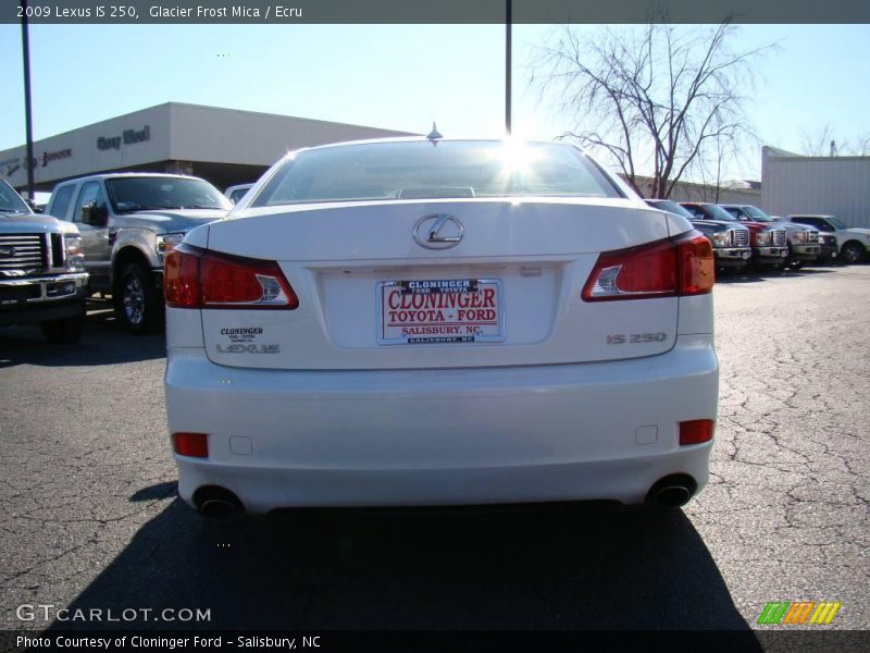 Glacier Frost Mica / Ecru 2009 Lexus IS 250