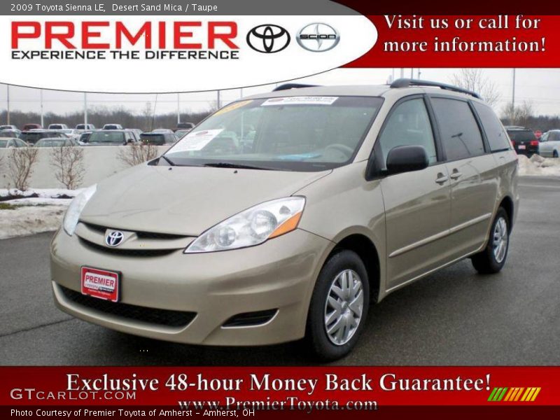Desert Sand Mica / Taupe 2009 Toyota Sienna LE