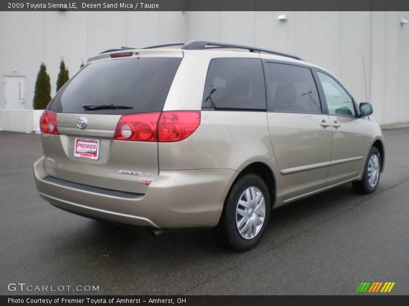 Desert Sand Mica / Taupe 2009 Toyota Sienna LE