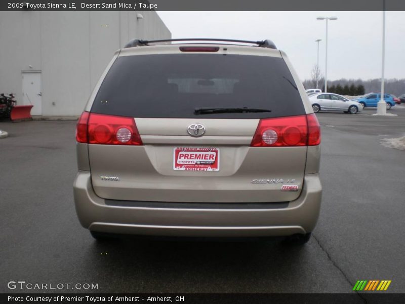 Desert Sand Mica / Taupe 2009 Toyota Sienna LE