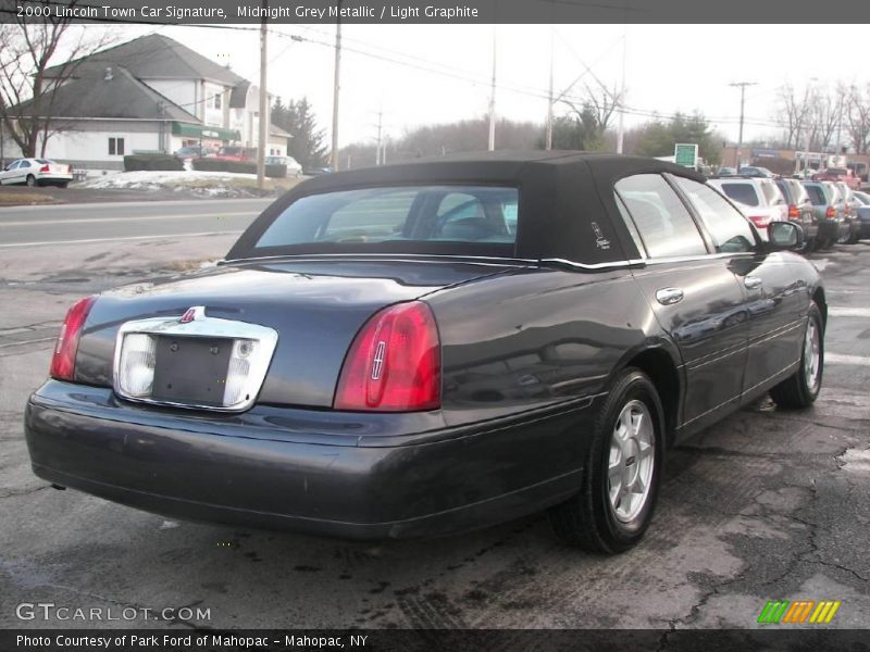 Midnight Grey Metallic / Light Graphite 2000 Lincoln Town Car Signature