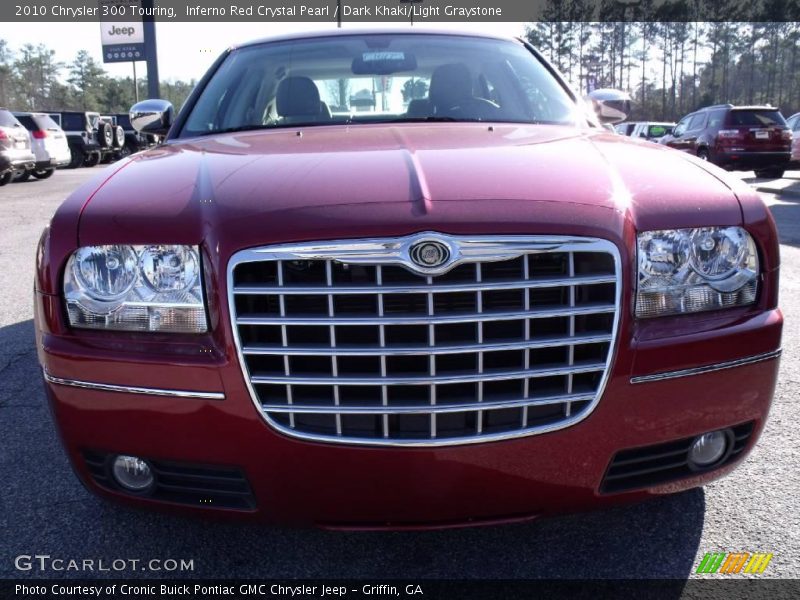 Inferno Red Crystal Pearl / Dark Khaki/Light Graystone 2010 Chrysler 300 Touring