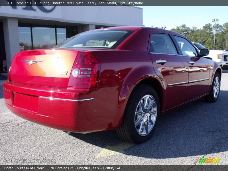 Inferno Red Crystal Pearl / Dark Khaki/Light Graystone 2010 Chrysler 300 Touring