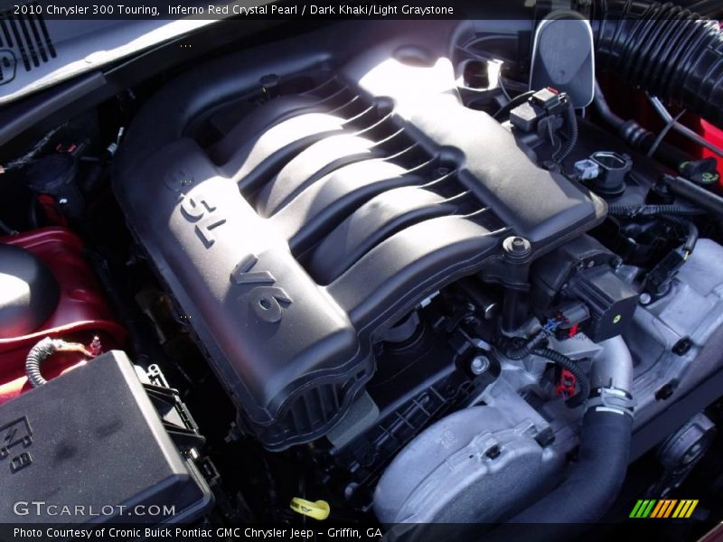 Inferno Red Crystal Pearl / Dark Khaki/Light Graystone 2010 Chrysler 300 Touring