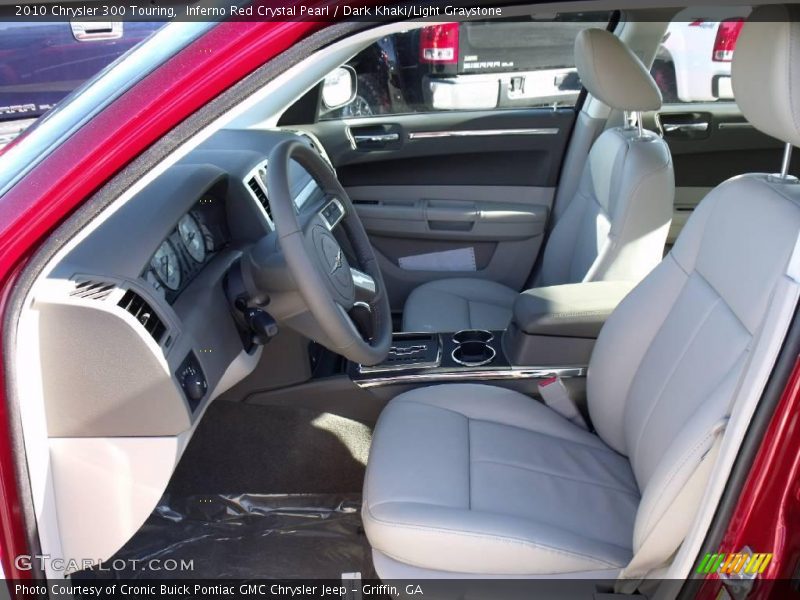 Inferno Red Crystal Pearl / Dark Khaki/Light Graystone 2010 Chrysler 300 Touring
