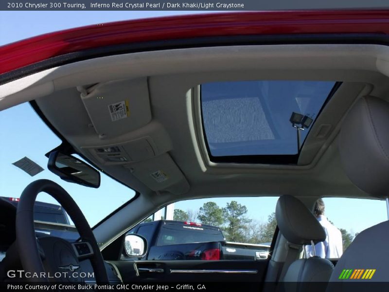 Inferno Red Crystal Pearl / Dark Khaki/Light Graystone 2010 Chrysler 300 Touring
