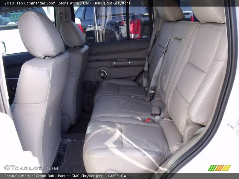 Stone White / Dark Khaki/Light Graystone 2010 Jeep Commander Sport