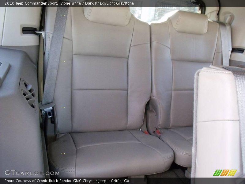Stone White / Dark Khaki/Light Graystone 2010 Jeep Commander Sport