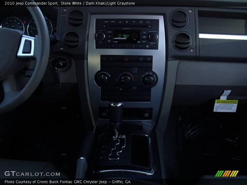 Stone White / Dark Khaki/Light Graystone 2010 Jeep Commander Sport