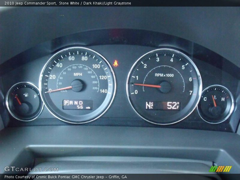 Stone White / Dark Khaki/Light Graystone 2010 Jeep Commander Sport