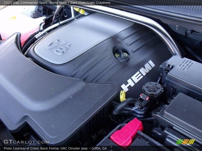 Stone White / Dark Khaki/Light Graystone 2010 Jeep Commander Sport