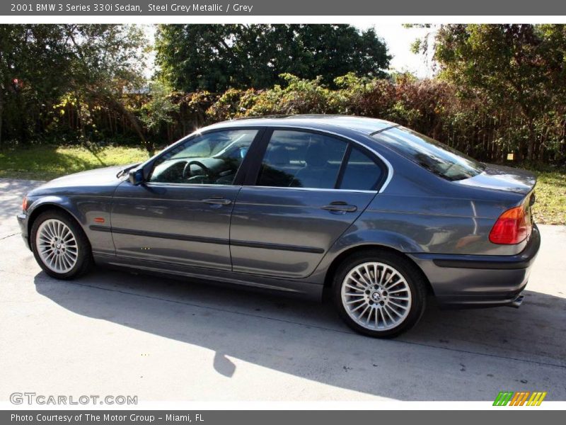 Steel Grey Metallic / Grey 2001 BMW 3 Series 330i Sedan