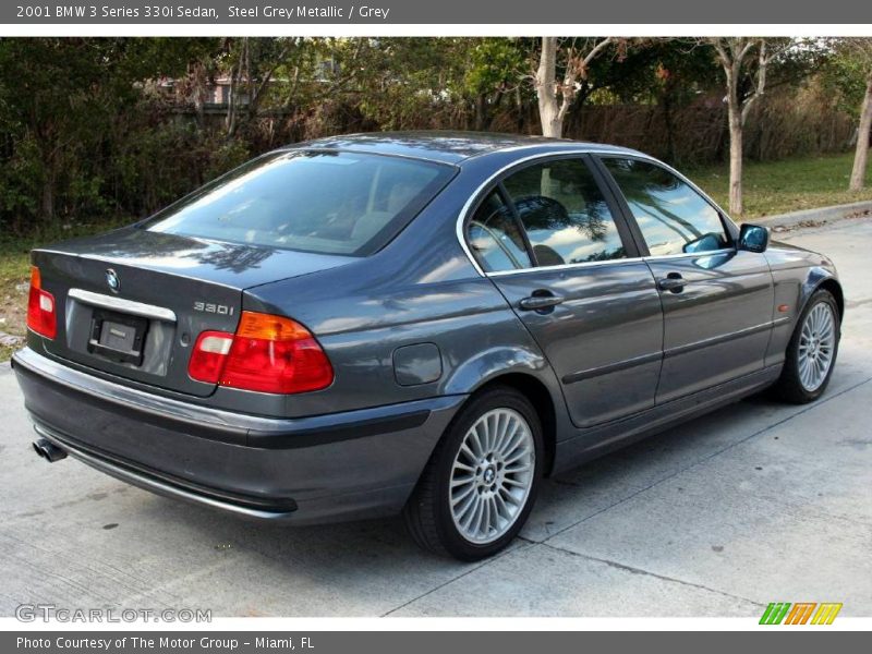 Steel Grey Metallic / Grey 2001 BMW 3 Series 330i Sedan