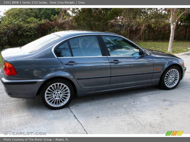 Steel Grey Metallic / Grey 2001 BMW 3 Series 330i Sedan