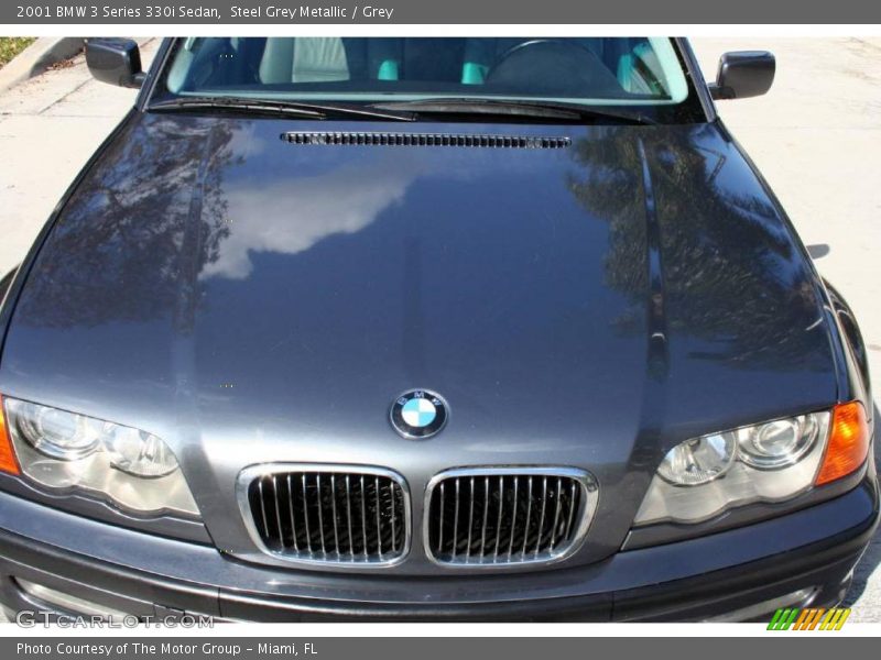 Steel Grey Metallic / Grey 2001 BMW 3 Series 330i Sedan
