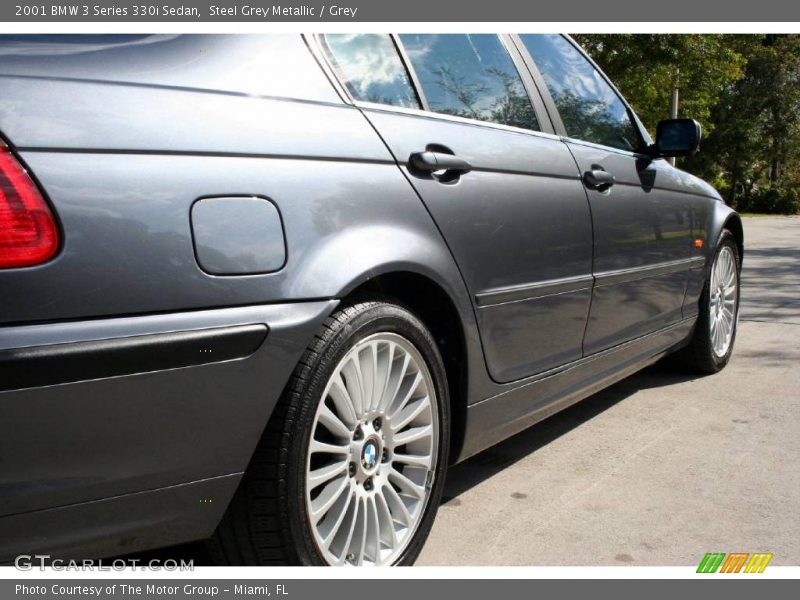 Steel Grey Metallic / Grey 2001 BMW 3 Series 330i Sedan