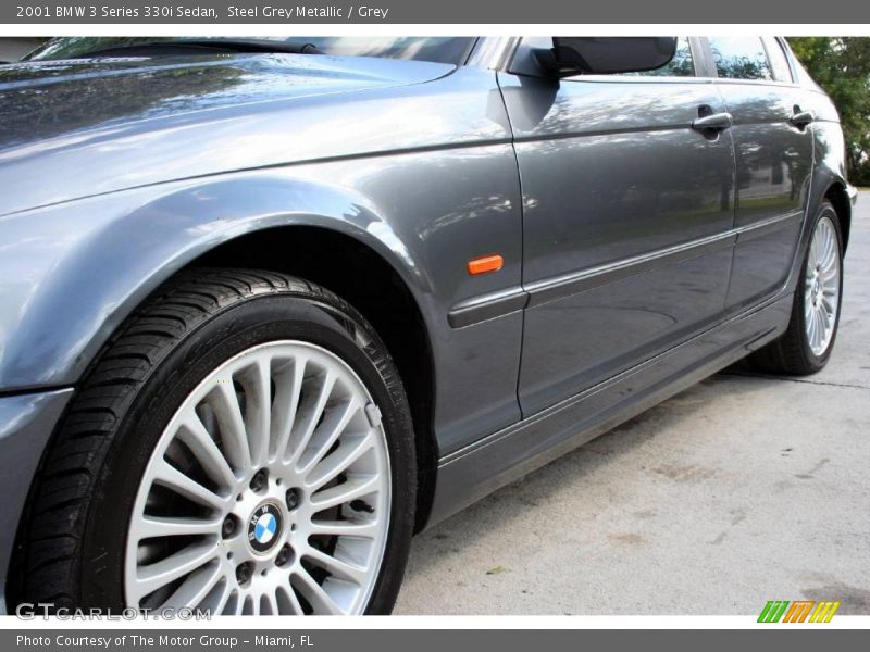 Steel Grey Metallic / Grey 2001 BMW 3 Series 330i Sedan