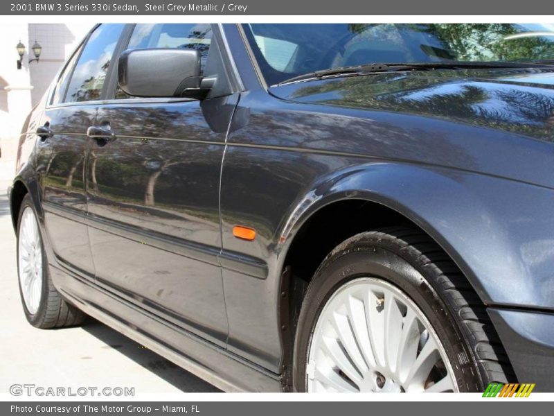Steel Grey Metallic / Grey 2001 BMW 3 Series 330i Sedan